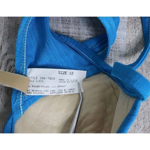 BOGOF LE Cove Padded Blue Wrinkled Underwire Bikini Swim Top 12 Beach Swimwear - Picture 6 of 8